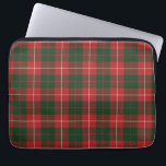 Tartan Clan MacKinnon Plaid Red Green Checkered Laptop Sleeve<br><div class="desc">Clan MacKinnon tartan red, white, and green checkered design laptop sleeve for anyone who loves classic and elegant covers for their accessories. Give your laptop somewhere comfortable to lay down and help reduce scratches. Available in 10", 13", and 15" sizes and makes a perfect gift for our tech-obsessed family, friends,...</div>