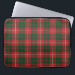 Tartan Clan MacKinnon Plaid Red Green Checkered Laptop Sleeve<br><div class="desc">Clan MacKinnon tartan red, white, and green checkered design laptop sleeve for anyone who loves classic and elegant covers for their accessories. Give your laptop somewhere comfortable to lay down and help reduce scratches. Available in 10", 13", and 15" sizes and makes a perfect gift for our tech-obsessed family, friends,...</div>