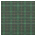 Tartan Clan MacQueen Plaid Pattern Green Check Fabric