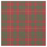 Tartan Clan MacTavish Plaid Pattern Red Green Fabric