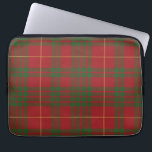 Tartan Clan MacTavish Plaid Red Green Checkered Laptop Sleeve<br><div class="desc">Clan MacTavish tartan red, yellow, and green checkered design laptop sleeve for anyone who loves classic and elegant covers for their accessories. Give your laptop somewhere comfortable to lay down and help reduce scratches. Available in 10", 13", and 15" sizes and makes a perfect gift for our tech-obsessed family, friends,...</div>
