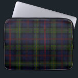 Tartan Clan Malcolm Plaid Olive Green Purple Check Laptop Sleeve<br><div class="desc">Clan Malcolm plaid tartan print check design laptop sleeve for anyone who loves classic and elegant cover for their treasured accessories. Perfect gift for family reunions, or other special gift giving occasions. TIP: Combine this laptop sleeve with our matching tie, socks, can cooler, and iPhone case to form the ultimate...</div>