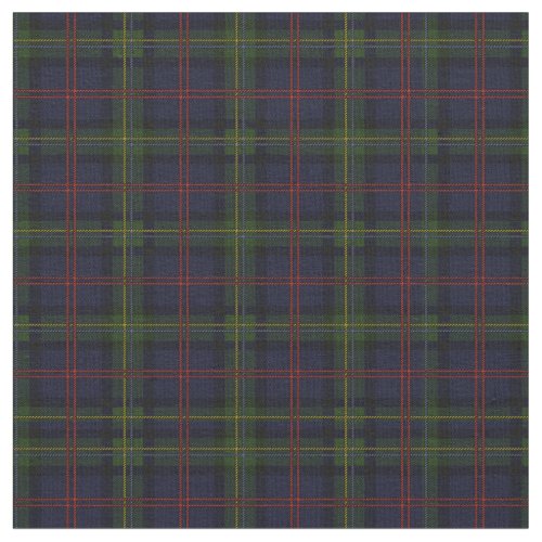 Tartan Clan Malcolm Plaid Pattern Green Blue Red Fabric