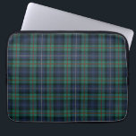 Tartan Clan Robertson Plaid Green Purple Check Laptop Sleeve<br><div class="desc">Clan Robertson plaid tartan print check design laptop sleeve for anyone who loves classic and elegant cover for their treasured accessories. Perfect gift for family reunions, or other special gift giving occasions. TIP: Combine this laptop sleeve with our matching tie, socks, can cooler, and paper napkins to form the ultimate...</div>