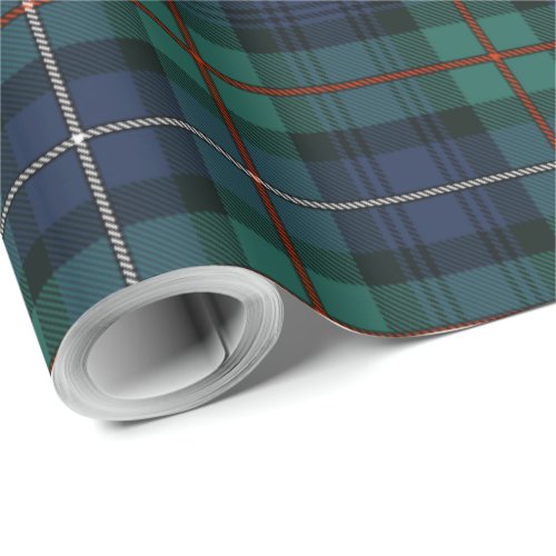 Tartan Clan Robertson Plaid Green Purple Check Wra Wrapping Paper