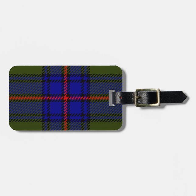Tartan Clan Shaw Luggage Tag (Front Horizontal)