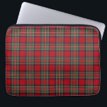 Tartan Clan Stewart Plaid Red Blue Green Checkered Laptop Sleeve<br><div class="desc">Clan Stewart tartan red, blue, and green checkered design laptop sleeve for anyone who loves classic and elegant covers for their accessories. Give your laptop somewhere comfortable to lay down and help reduce scratches. Available in 10", 13", and 15" sizes and makes a perfect gift for our tech-obsessed family, friends,...</div>