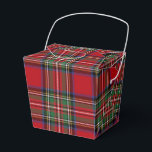 Tartan Clan Stewart Plaid Red Green Check Party Favor Boxes<br><div class="desc">Complete your gifting needs with this cute plaid clan Stewart tartan pattern favor box for any special occasion including birthdays,  anniversaries,  holidays</div>