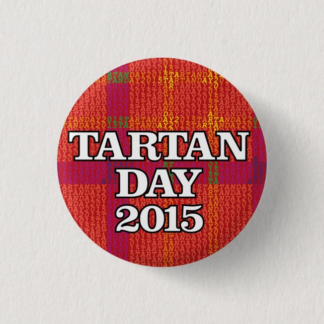 Tartan Day 2015 mini-button Button (Front)