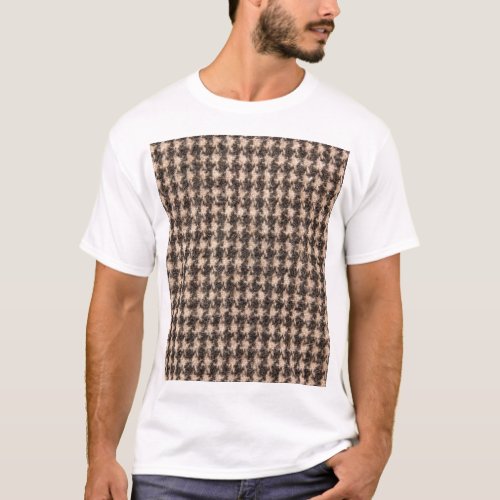 Tartan Design Cloth Texture T_Shirt
