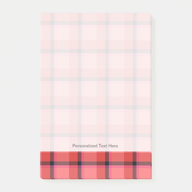 Tartan Design Post-it Notes (Front)