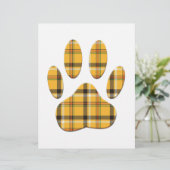 Tartan Dog Paw Print (Standing Front)