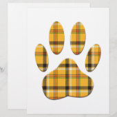 Tartan Dog Paw Print (Front/Back)