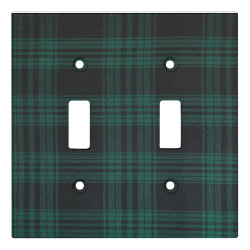 Tartan Double Toggle Light Switch Cover
