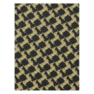 Tartan-Doxie-Green Tablecloth