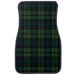 Tartan Fabric Car Mats Full Set (set of 2)