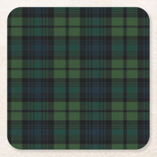 Tartan Fabric Paper Coaster