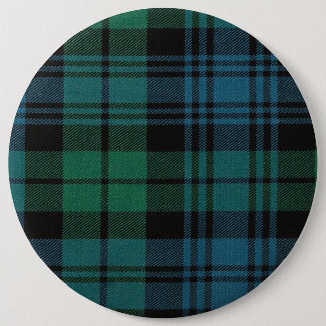 Tartan Fabric Round Button (Front)