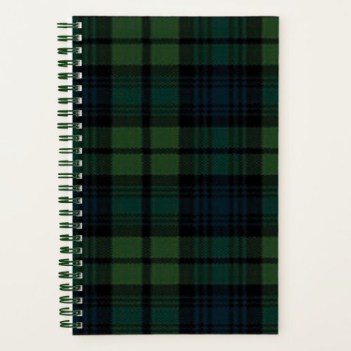 Tartan Fabric Spiral Notebook