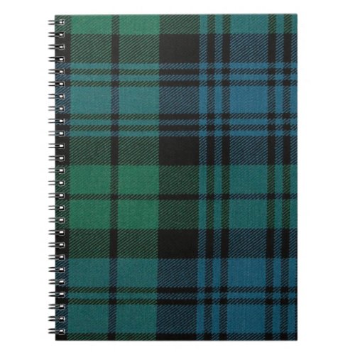 Tartan Fabric Spiral Photo Notebook