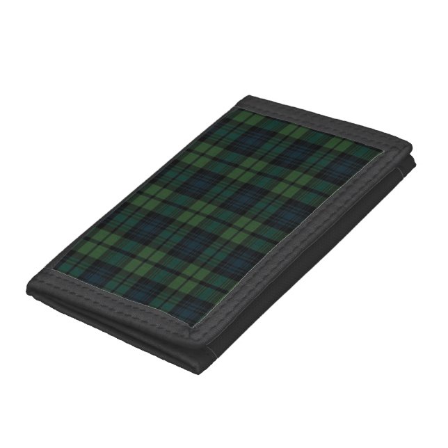 Tartan Fabric TriFold Nylon Wallet (Bottom)