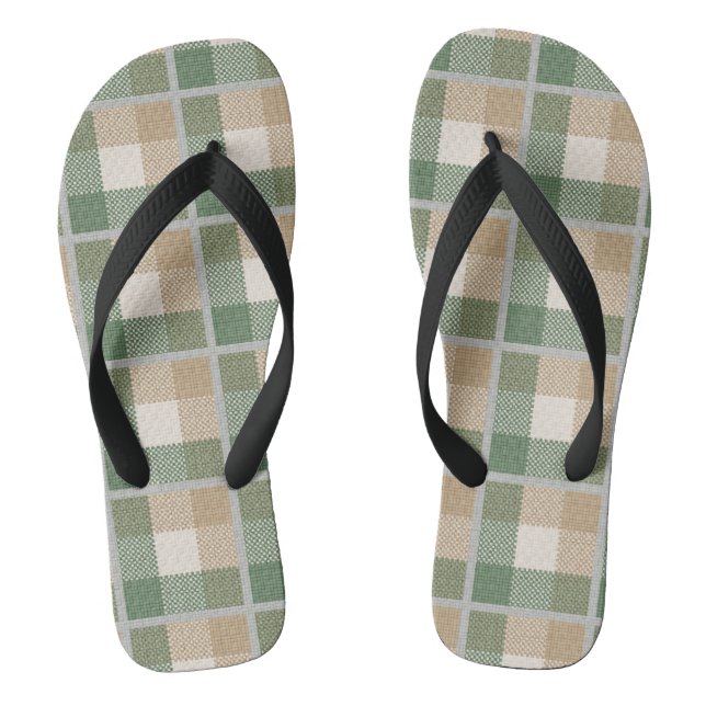 Tartan Flip Flops (Footbed)