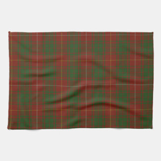Tartan for Bruce Clan - reds greens plaid Kitchen Towel
