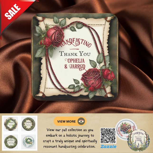 TARTAN HANDFASTING STICKERS FOR FAVORS ENVELOPES (Creator Uploaded)