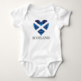 Tartan Heart - Scotland Baby Bodysuit