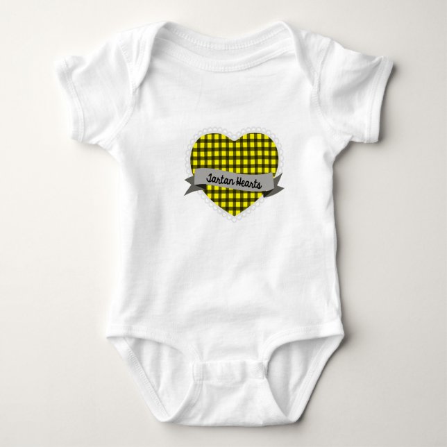 Tartan Hearts Logo baseball shirt (Front)