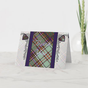 Tartan & hearts - Thank you - Anderson Card
