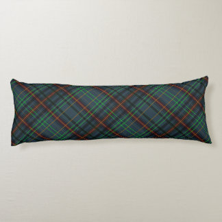 Tartan in blue, orange, green... body pillow