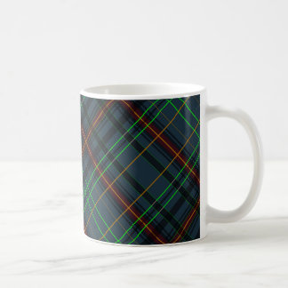 Tartan in blue, orange, green... coffee mug