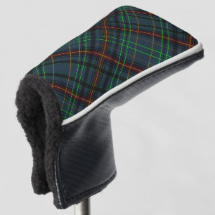 Tartan in blue, orange, green... golf head cover