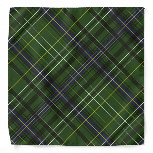 Tartan in green bandana (Front)