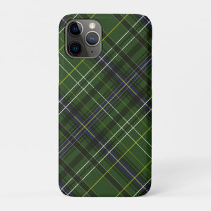 Tartan in green iPhone 11 pro case
