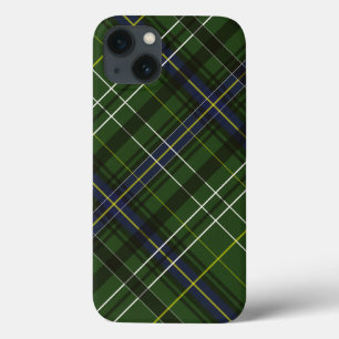 Tartan in green iPhone 13 case