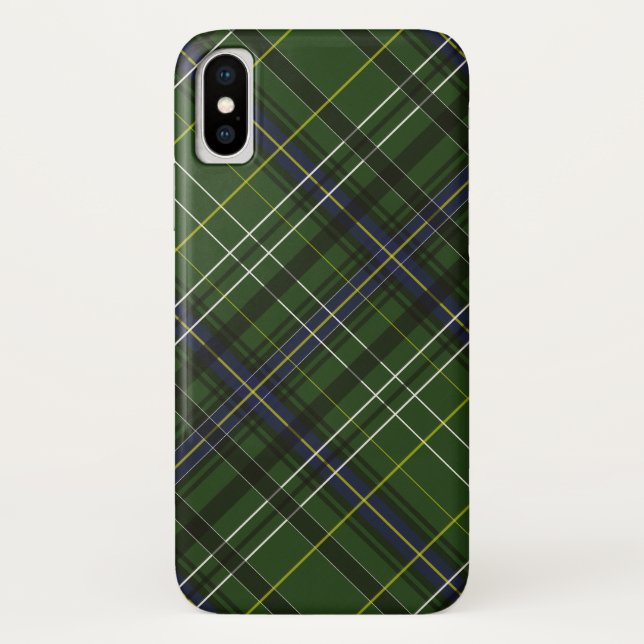 Tartan in green Case-Mate iPhone case (Back)