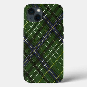 Tartan in green iPhone 13 case