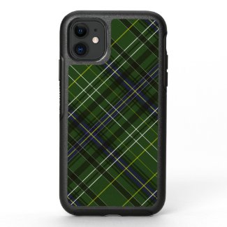 Tartan in green OtterBox symmetry iPhone 11 case