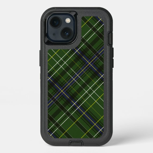 Tartan in green otterbox iPhone case (Back)