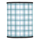 Tartan in turquoise lamp shade (Back)