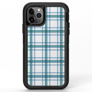 Tartan in turquoise... OtterBox defender iPhone 11 pro max case