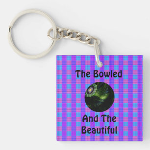 Tartan Lawn Bowls Bowled Beautiful Design, Keychain