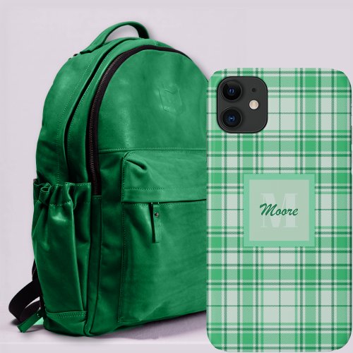 Tartan _ light Green with darker Green Shades Case