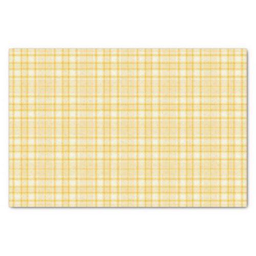 Tartan _ Medium Yellow to Dark Yellow Tissue Paper