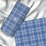 Tartan - Navy blue to Light and Medium Blue Tissue Paper