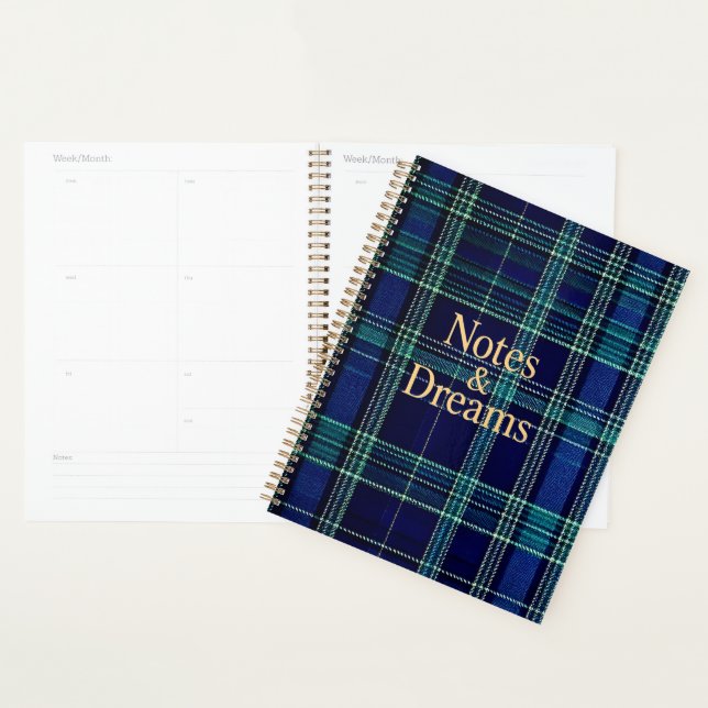 Tartan notebook (Display)