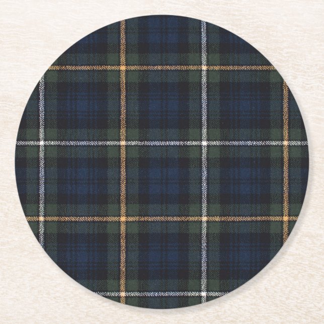 Tartan Paper Coaster (Front)