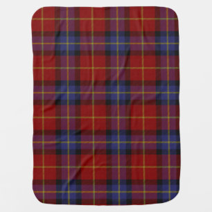 Tartan pattern baby blanket